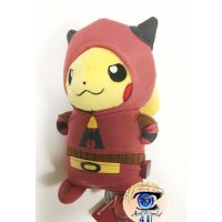 Authentic Pokemon center plush Team Magma Grunt Pikachu +/- 20cm